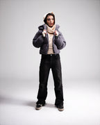 DOWN PUFFER JACKET IN GRAY