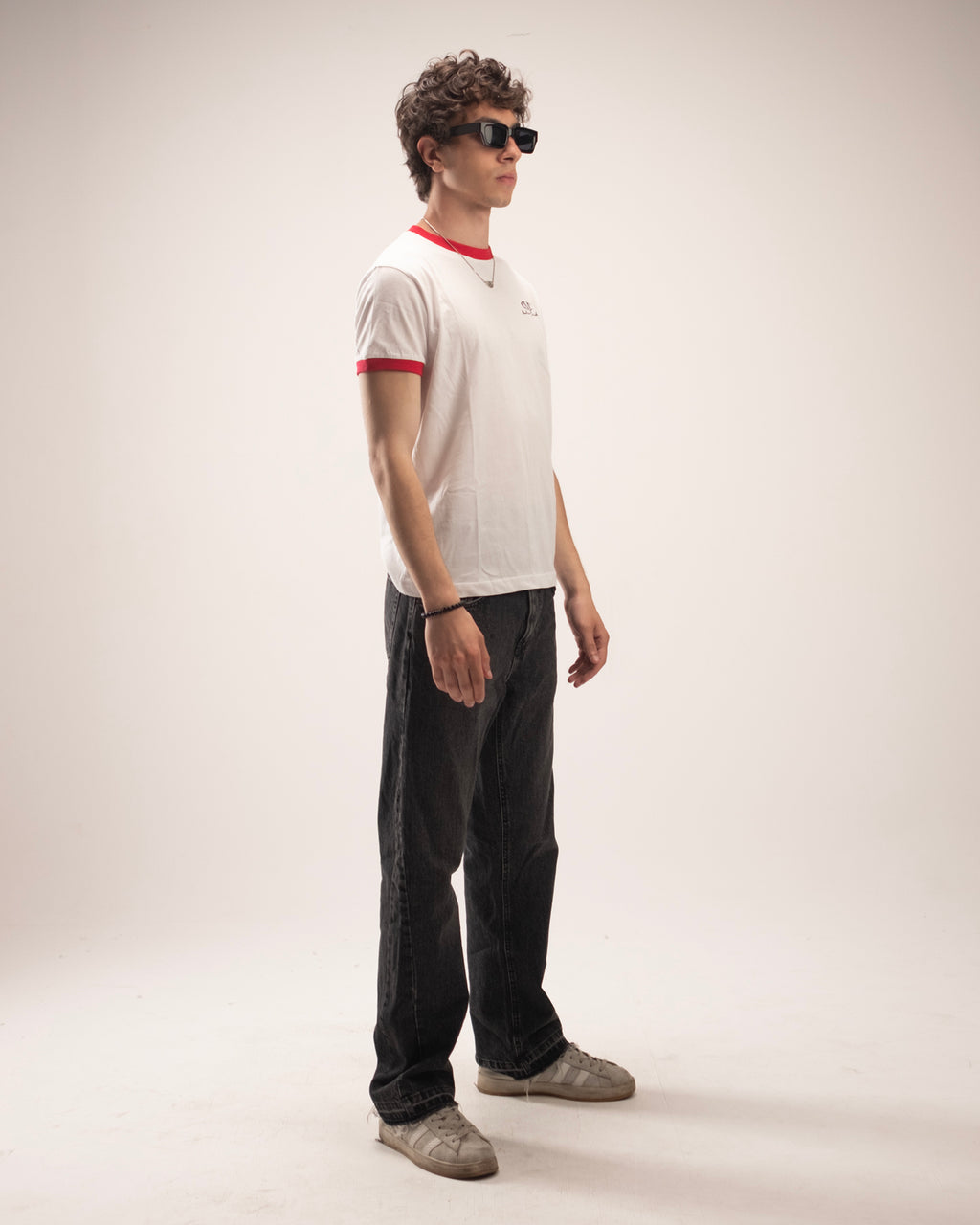 Ringer T-Shirt With Red Rib