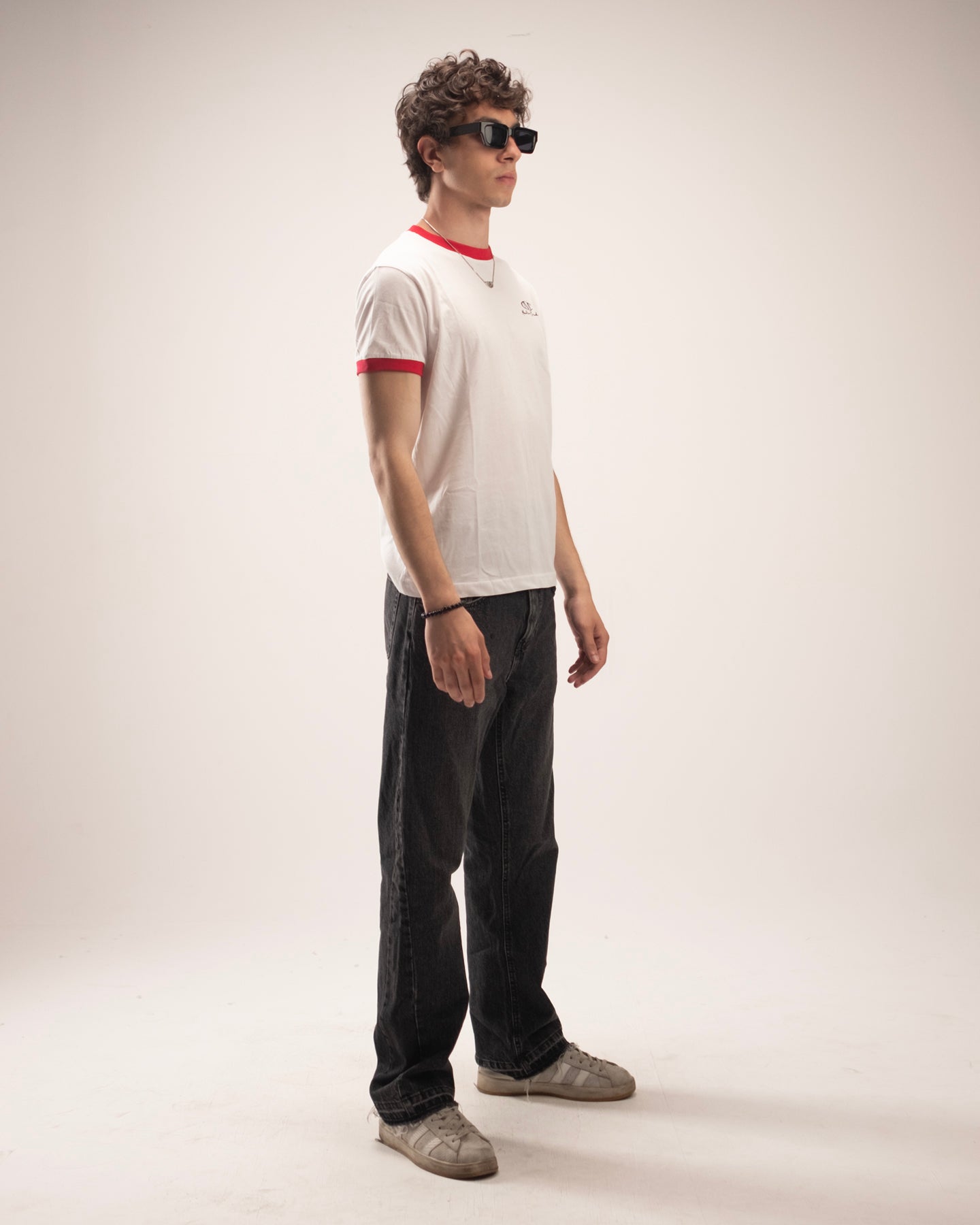 Ringer T-Shirt With Red Rib