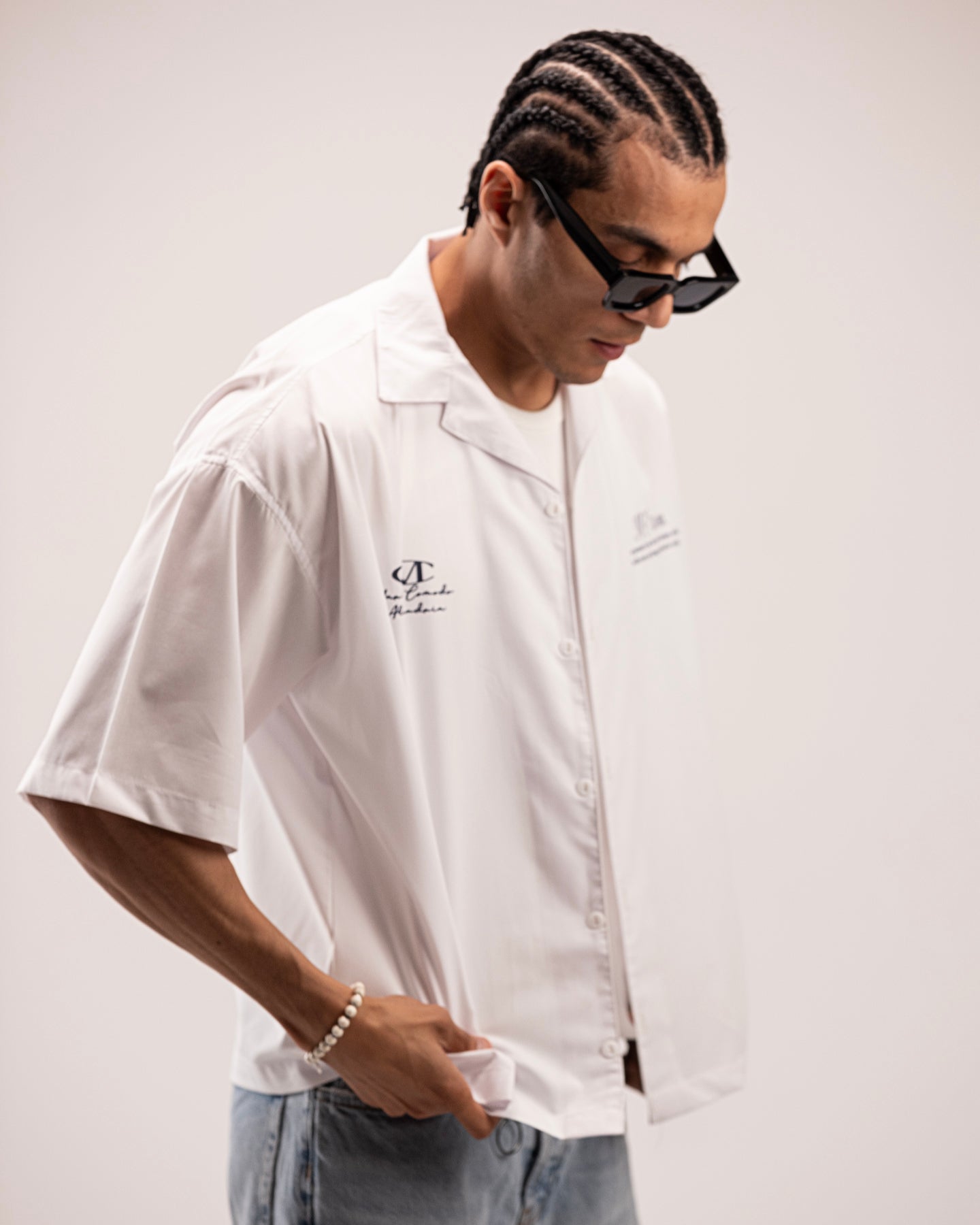 Boxy fit Shirt in white