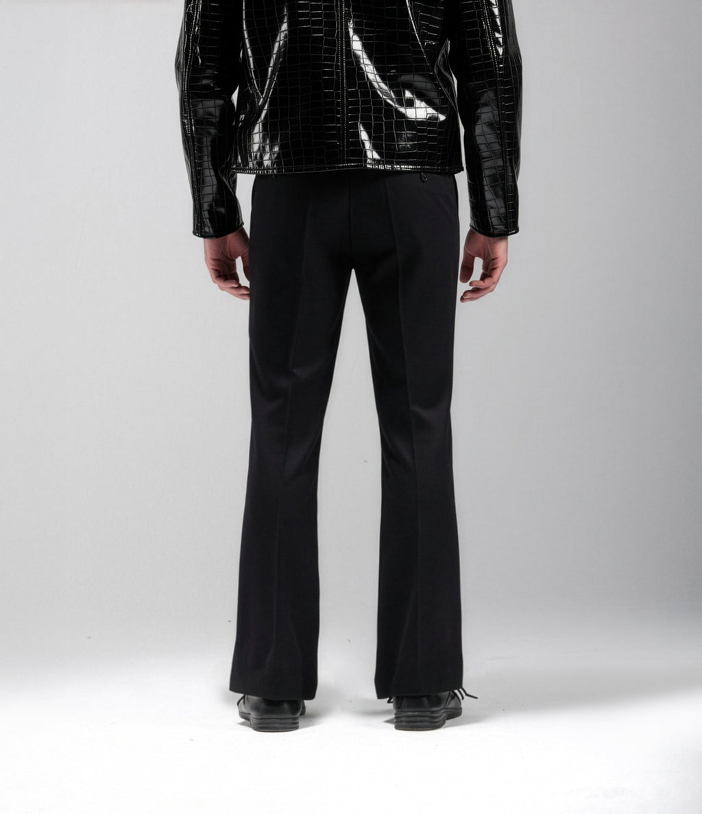 CHINO FLARED IN BLACK