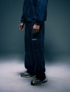 Washed wide-leg joggers