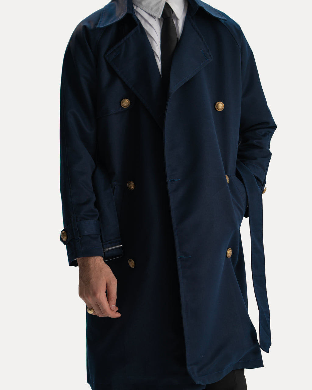 DOUBLE-BREASTED TRENCH COAT