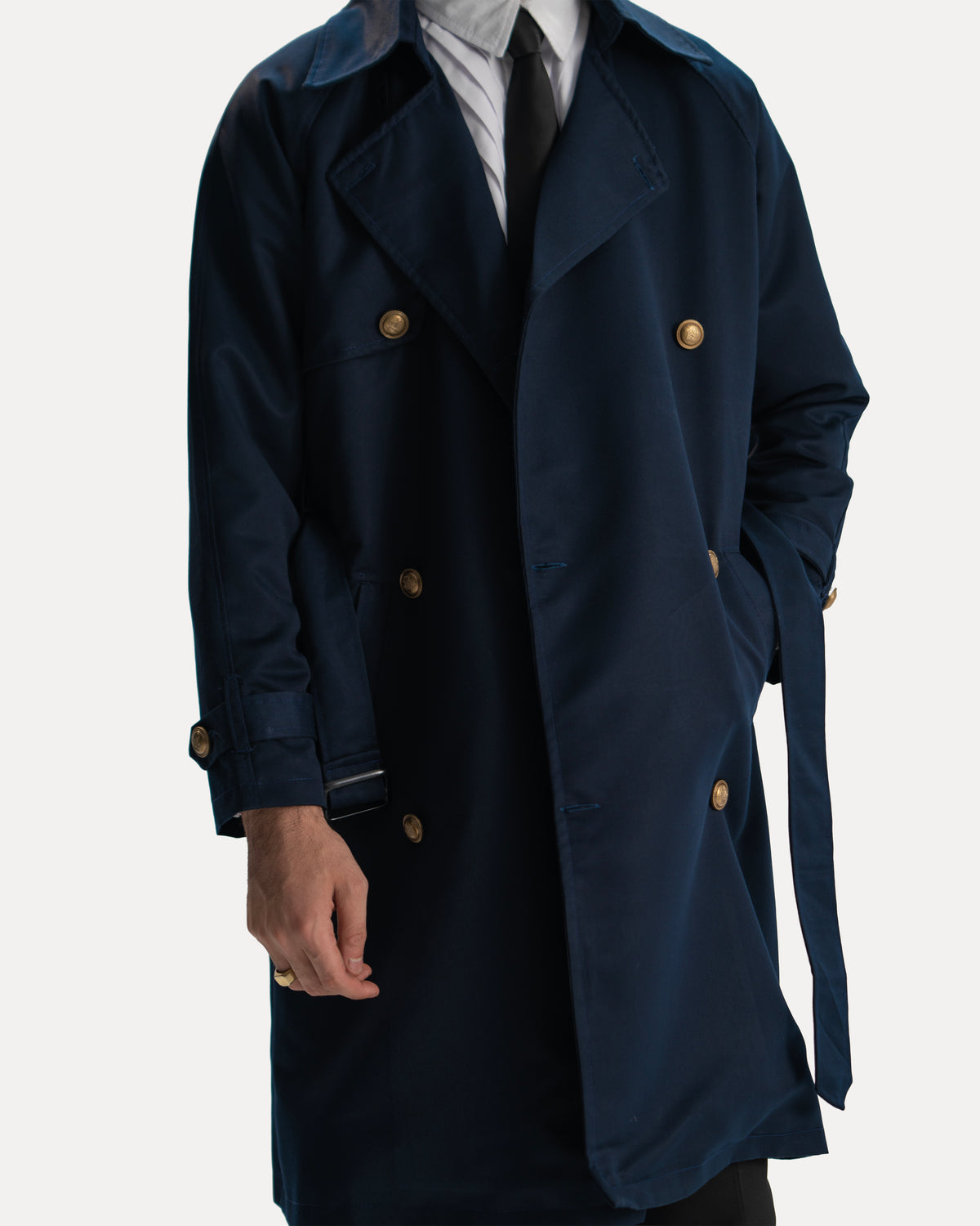 DOUBLE-BREASTED TRENCH COAT
