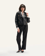 NAPOLEON LEATHER JACKET IN BLACK