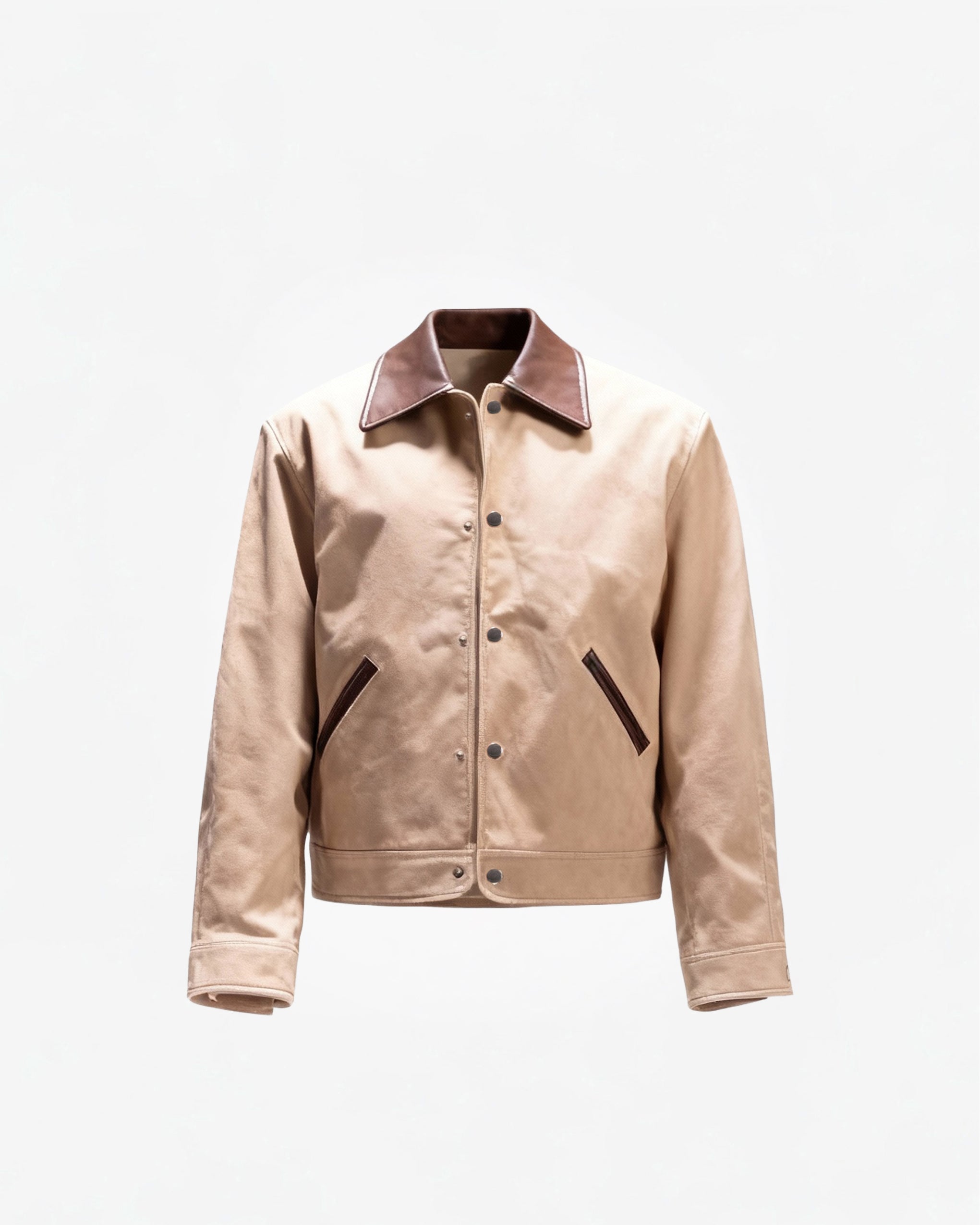 JACKET SUEDE IN BIEGE