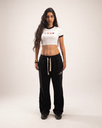 Flared pants in black