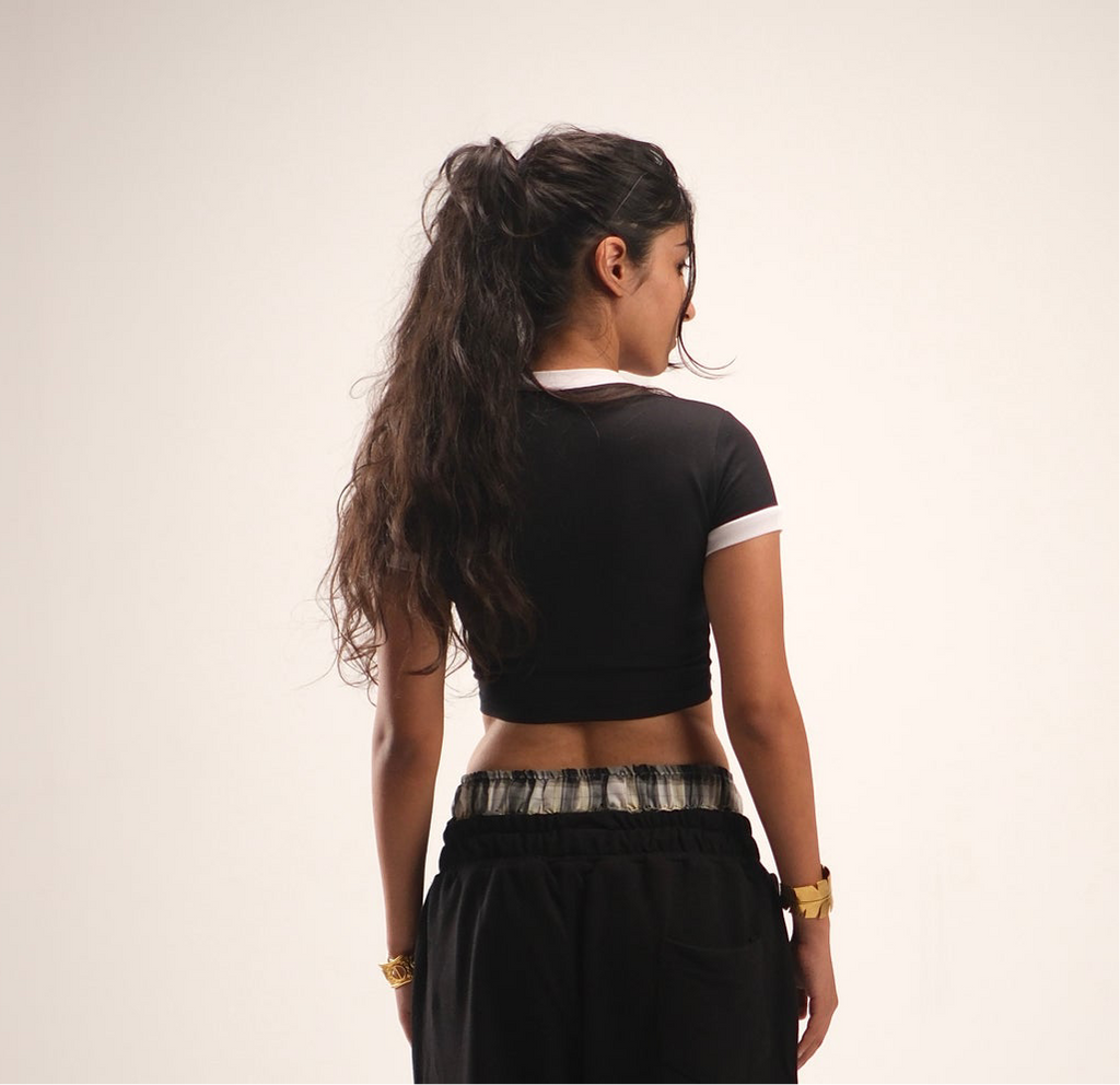 CropTop With White Rib