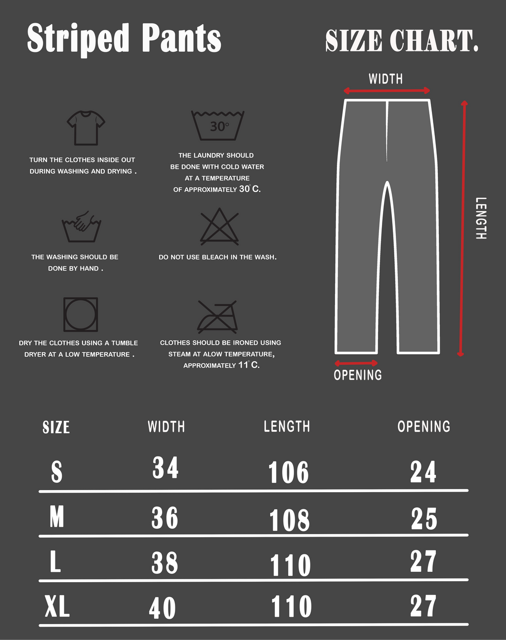 Striped pants in blue