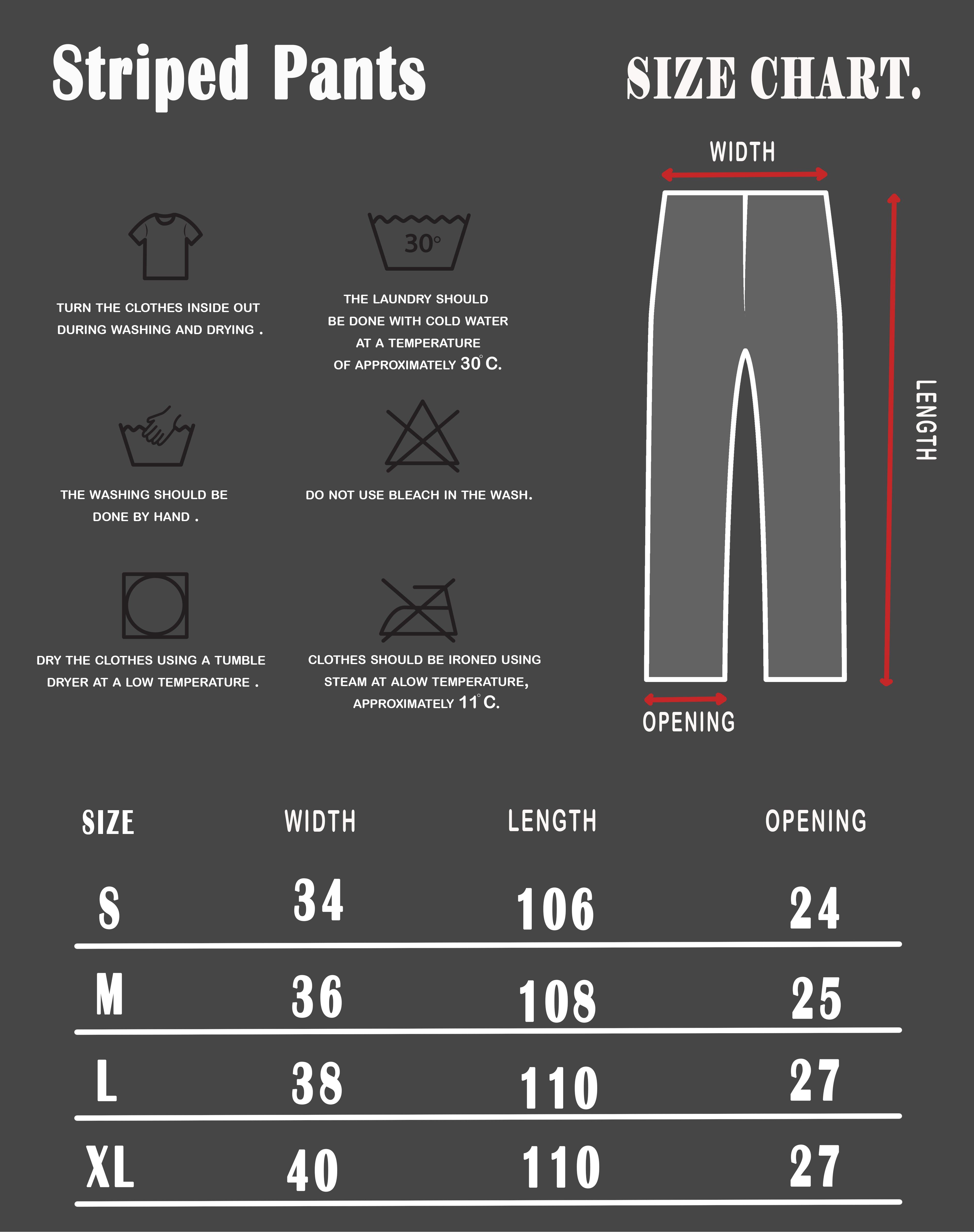 Striped pants in blue