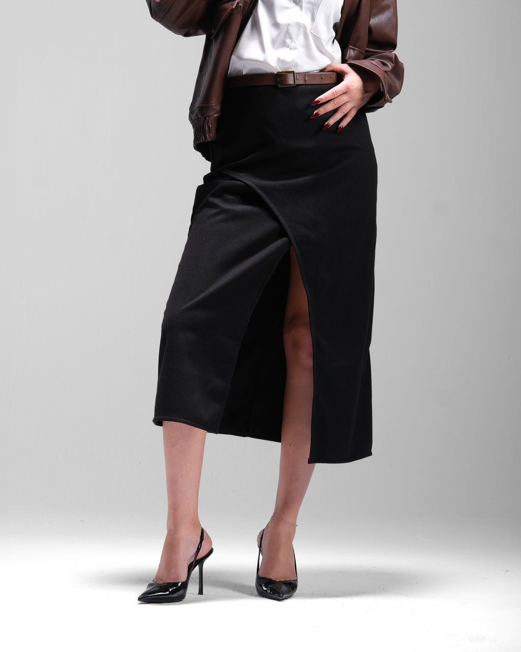 MIDI SKIRT WALES WOOL