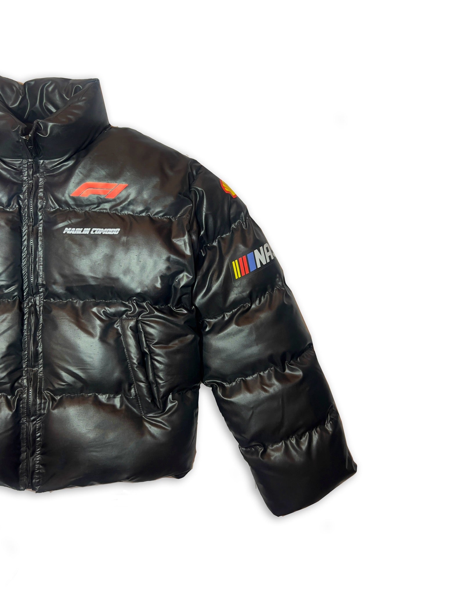 Cropped black Puffer jacket (turbo)
