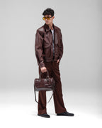 CROCODILE MEDIUM BAG IN BROWN