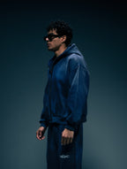 Navy Sweatshirt with washed effects