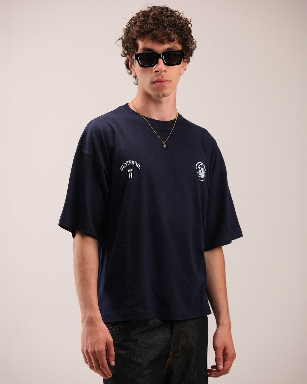 Boxy fit T-Shirt In Navy