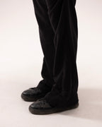 Flared pants in black