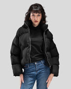 WOMEN PUFFER JACKET IN BLACK