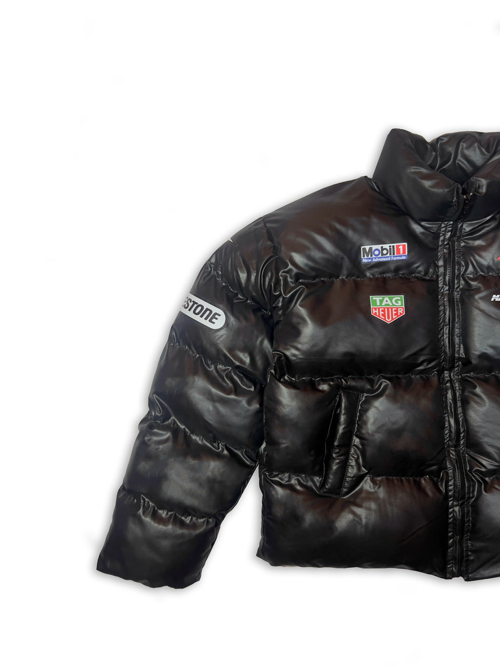 Cropped black Puffer jacket (turbo)