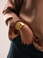 feather gold bracelet