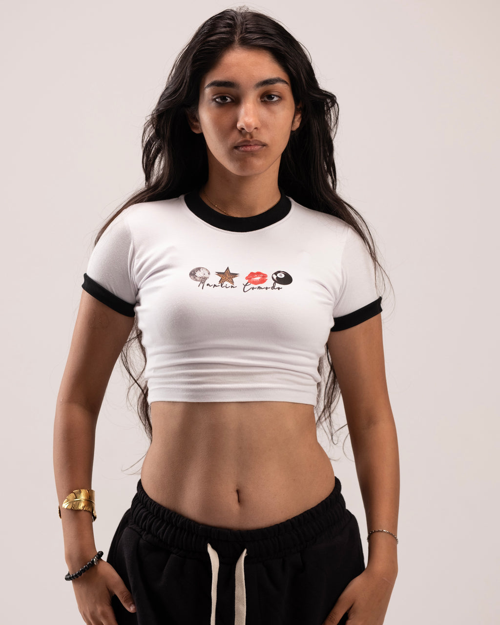 CropTop With Black Rib