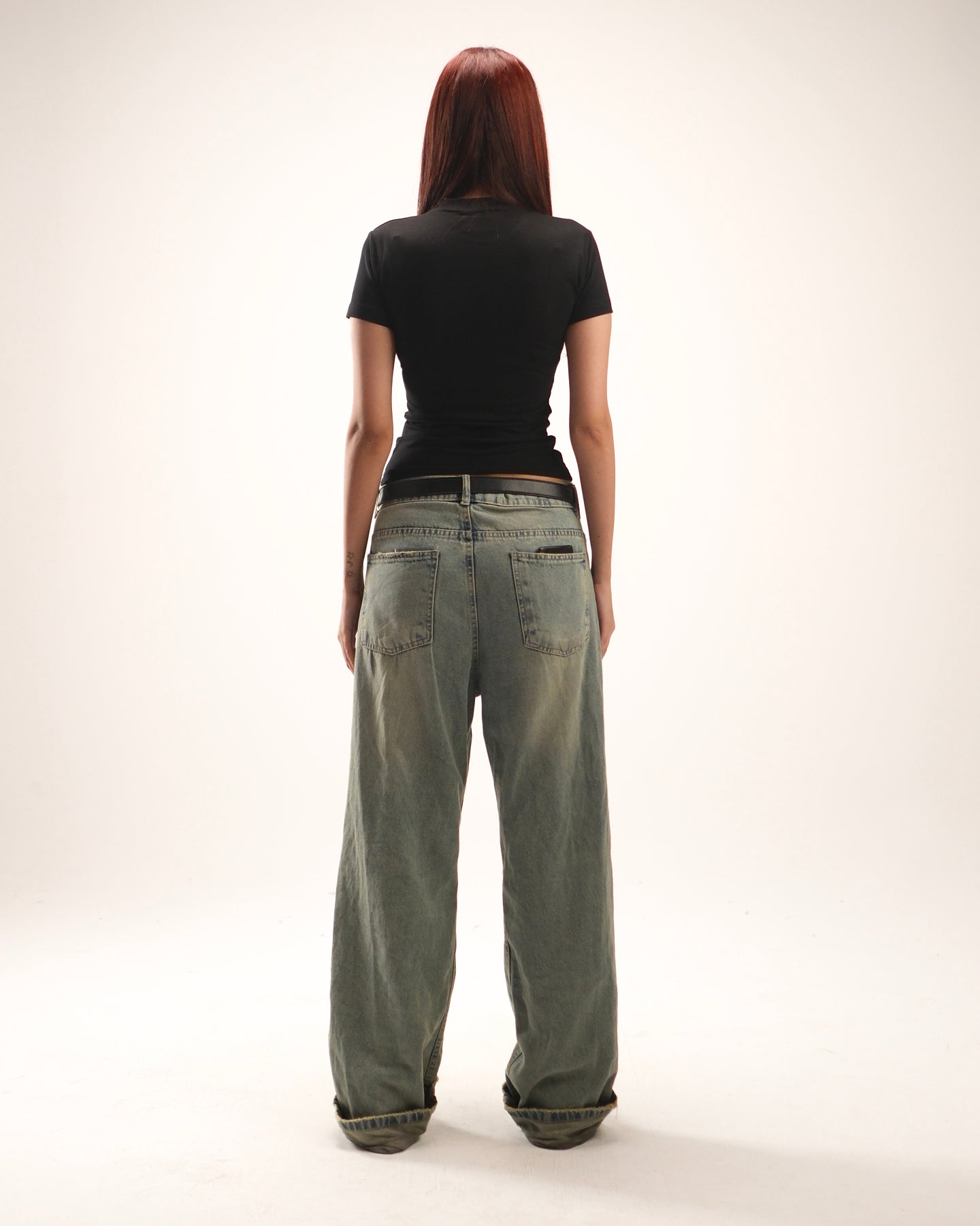 Printed Top in black