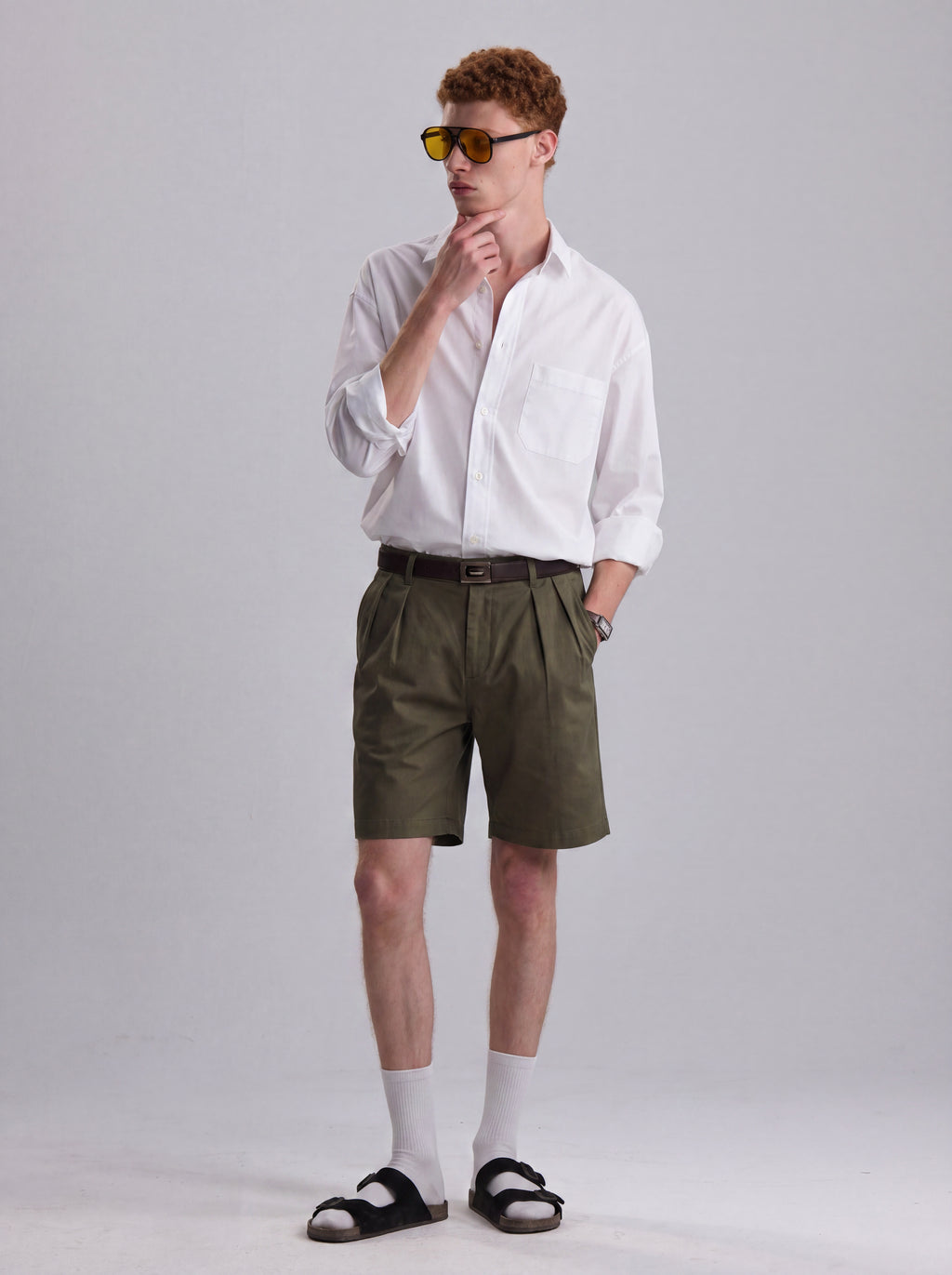 RELAXED SHIRT COTTON IN WHITE