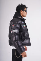 Cropped black Puffer jacket (turbo)