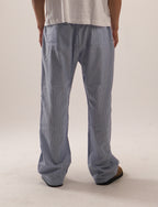 Striped pants in blue