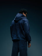 Navy Sweatshirt with washed effects