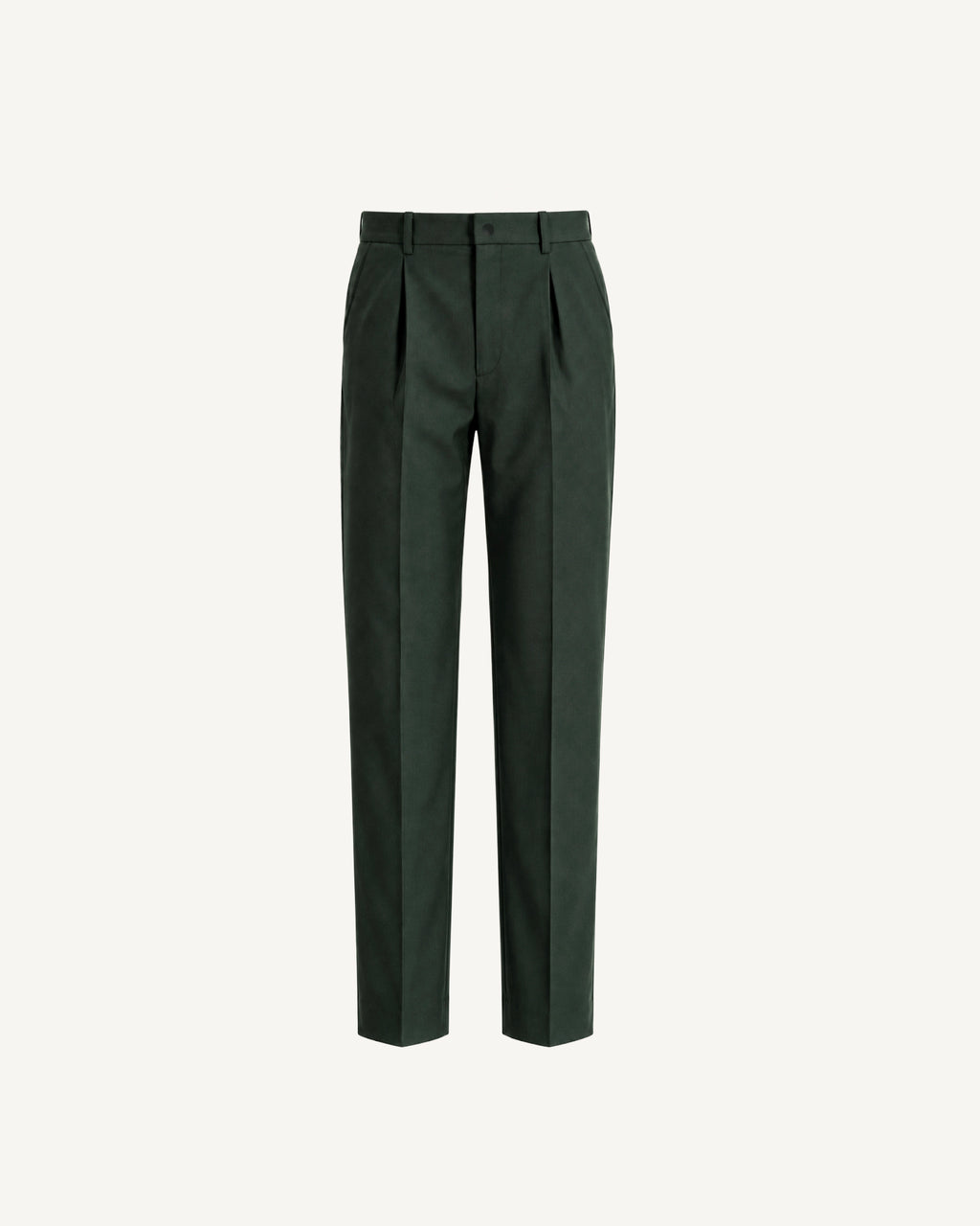 RELAXED TAILORED WITH PLEAT IN DARK OLIVE