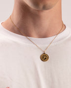 Coin gold necklace