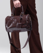 CROCODILE MEDIUM BAG IN BROWN