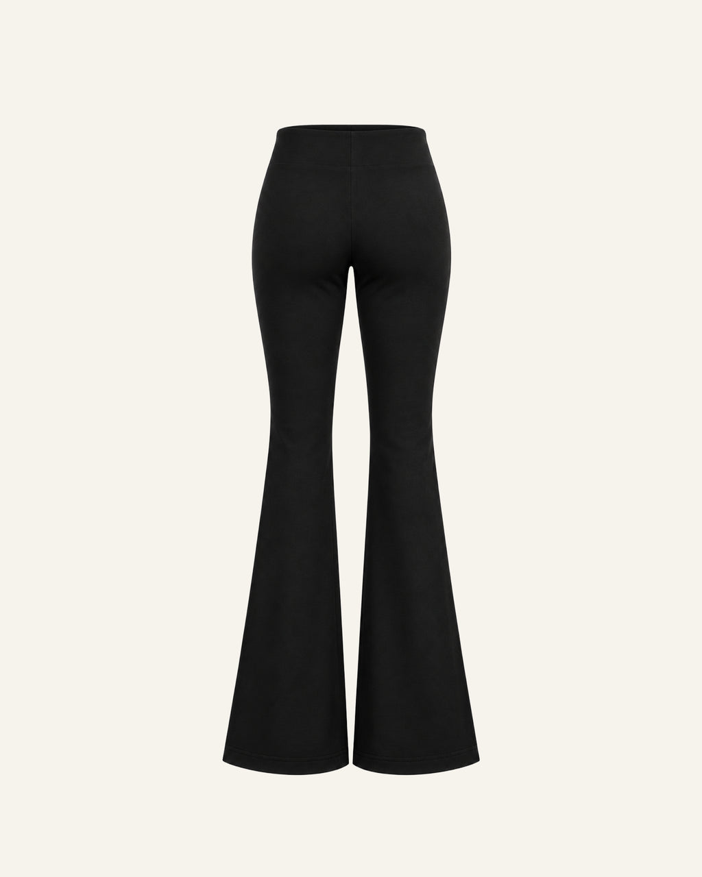 FLARED LEGGINGS PANTS IN BLACK