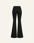 FLARED LEGGINGS PANTS IN BLACK
