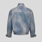 LEATHER JACKET IN DENIM EFFECT
