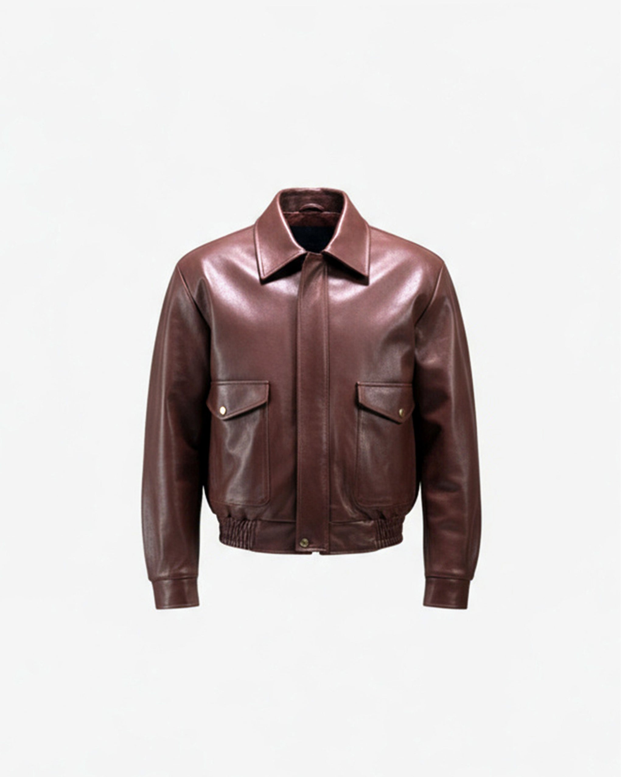 BOMBER JACKET IN BRUN SEPIA