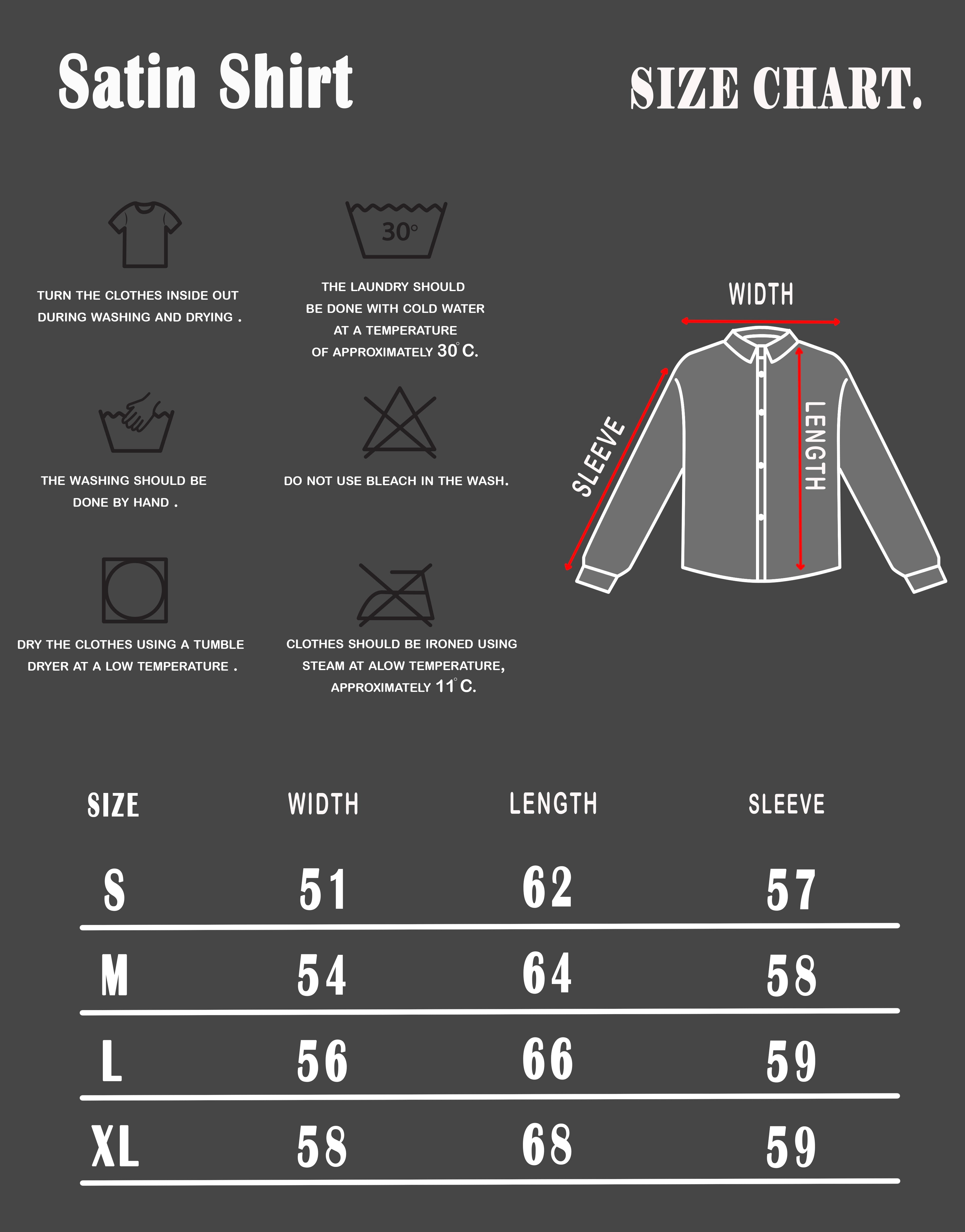 Satin Shirt in White