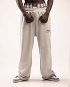 Double layer pants in gray