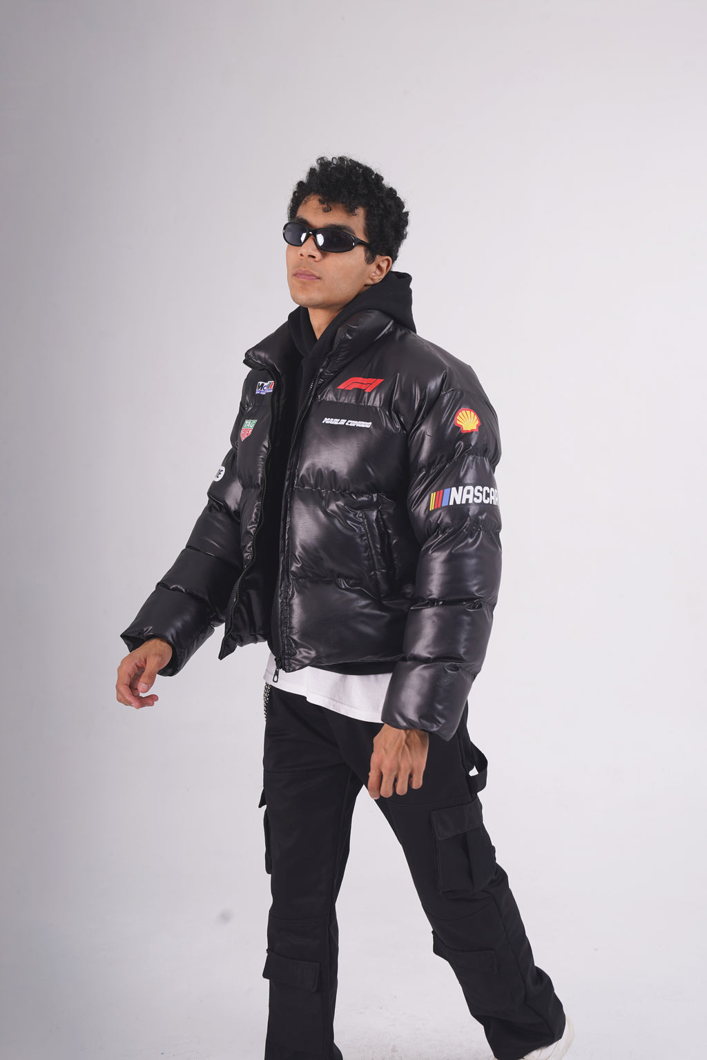 Cropped black Puffer jacket (turbo)