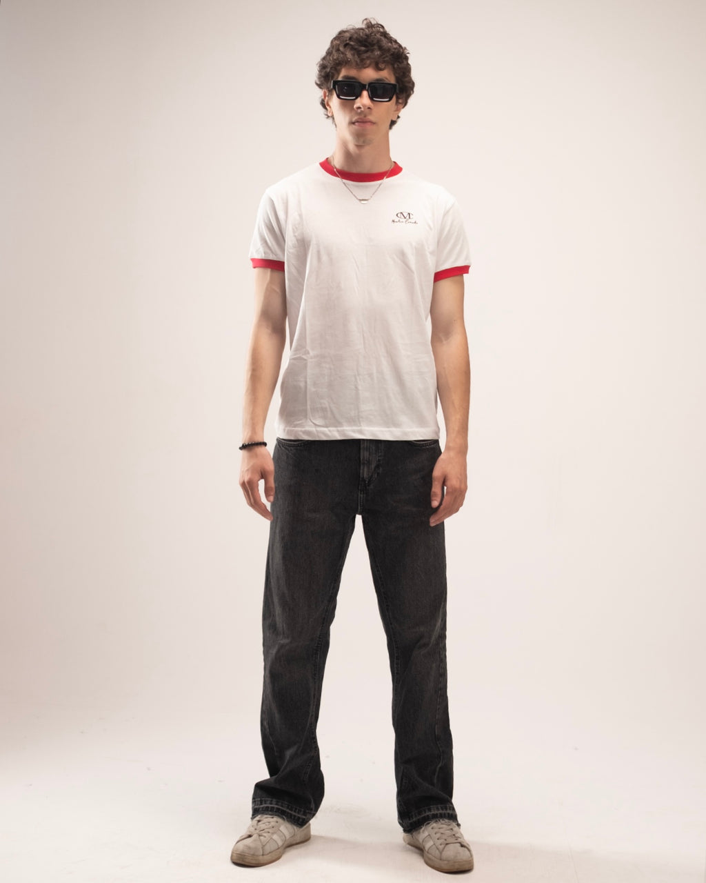 Ringer T-Shirt With Red Rib