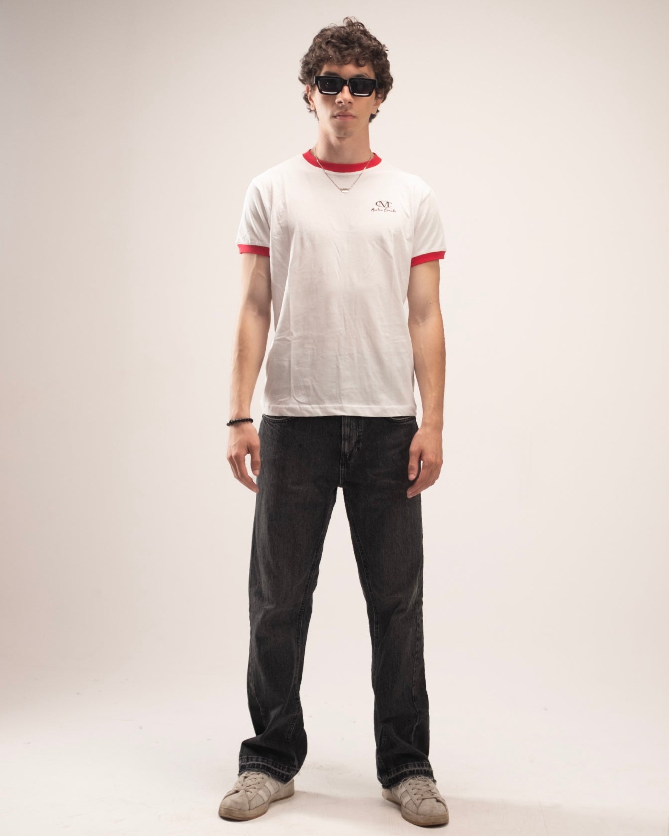Ringer T-Shirt With Red Rib