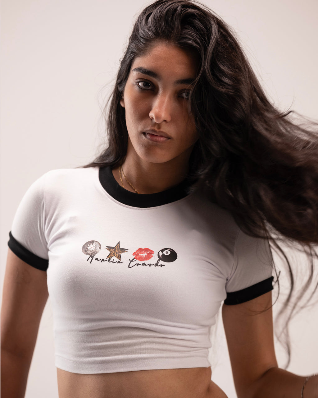 CropTop With Black Rib