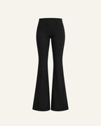 FLARED LEGGINGS PANTS IN BLACK