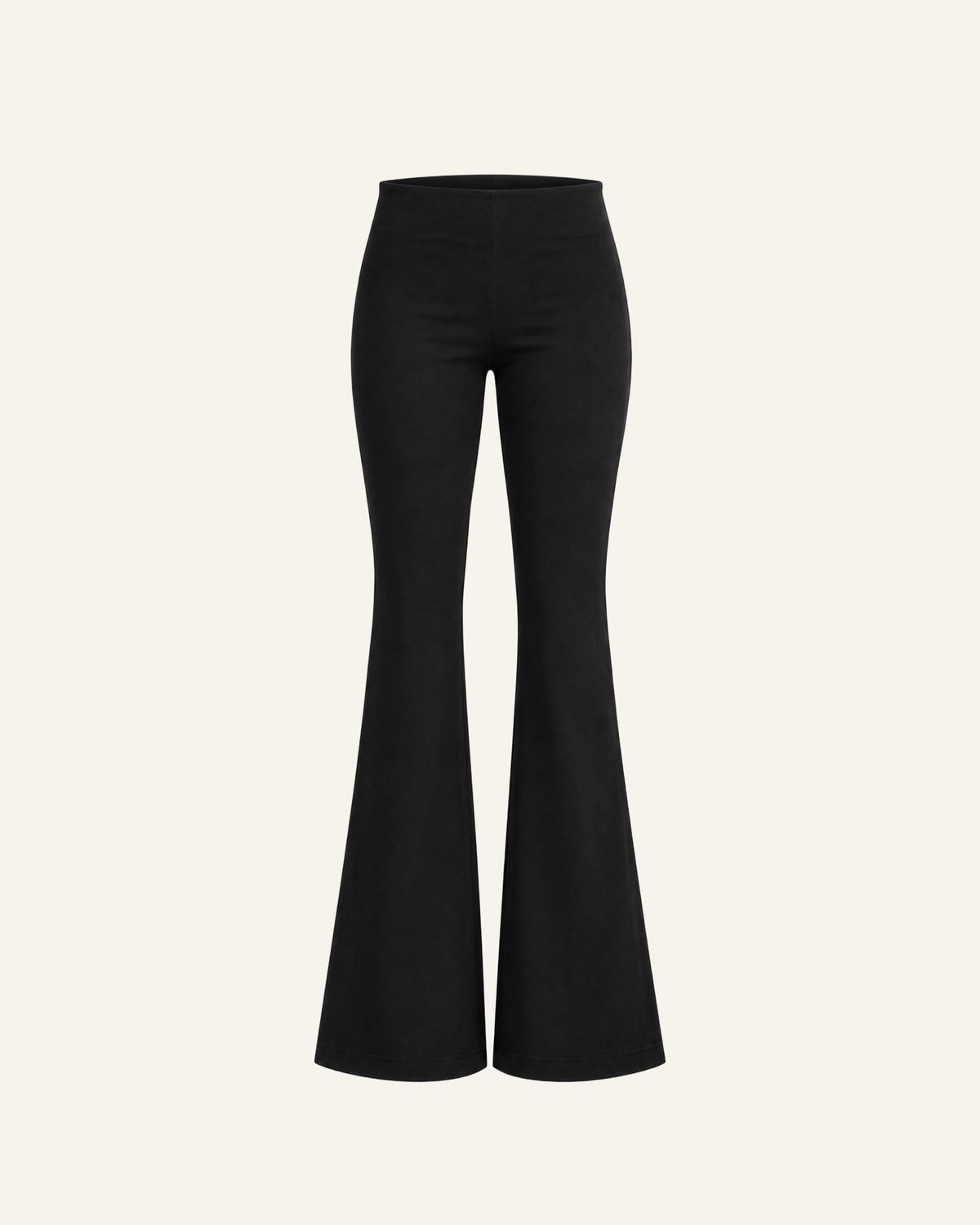 FLARED LEGGINGS PANTS IN BLACK