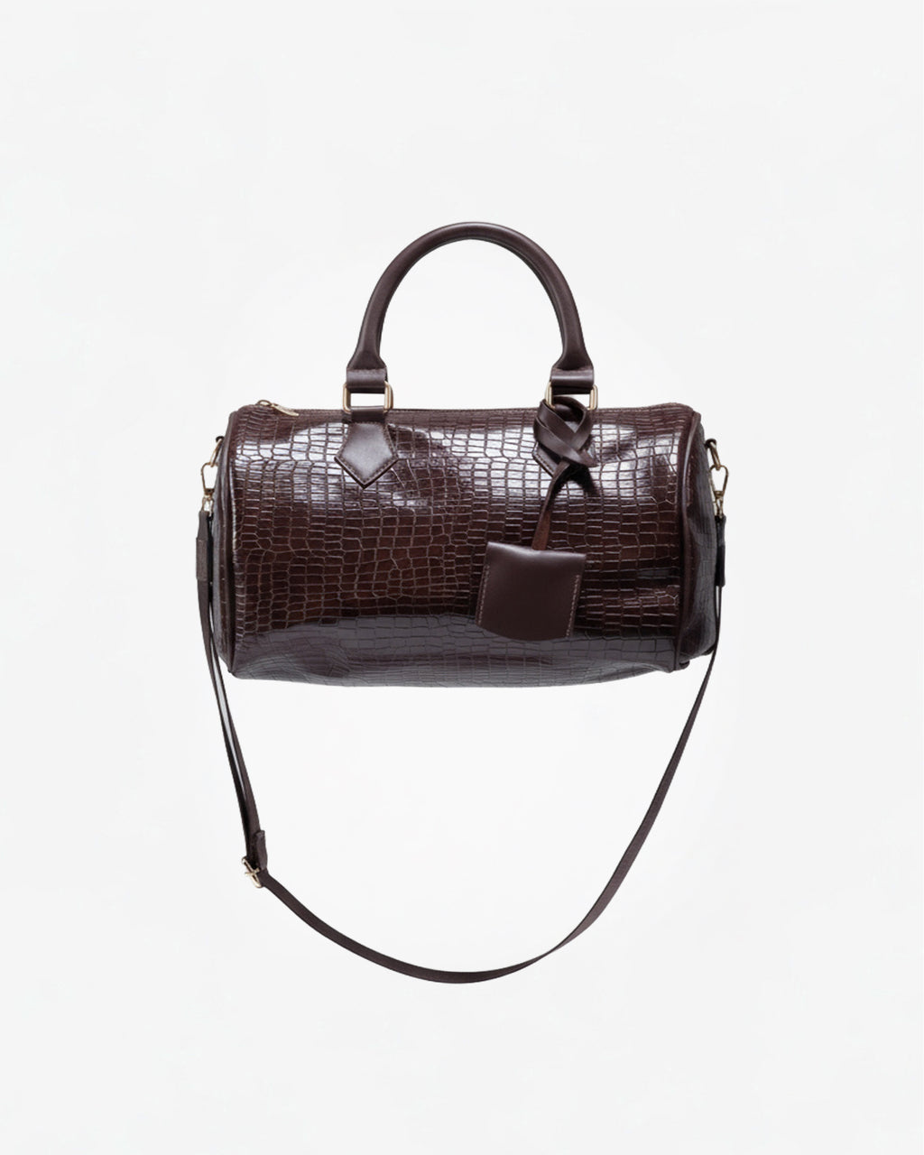 CROCODILE MEDIUM BAG IN BROWN