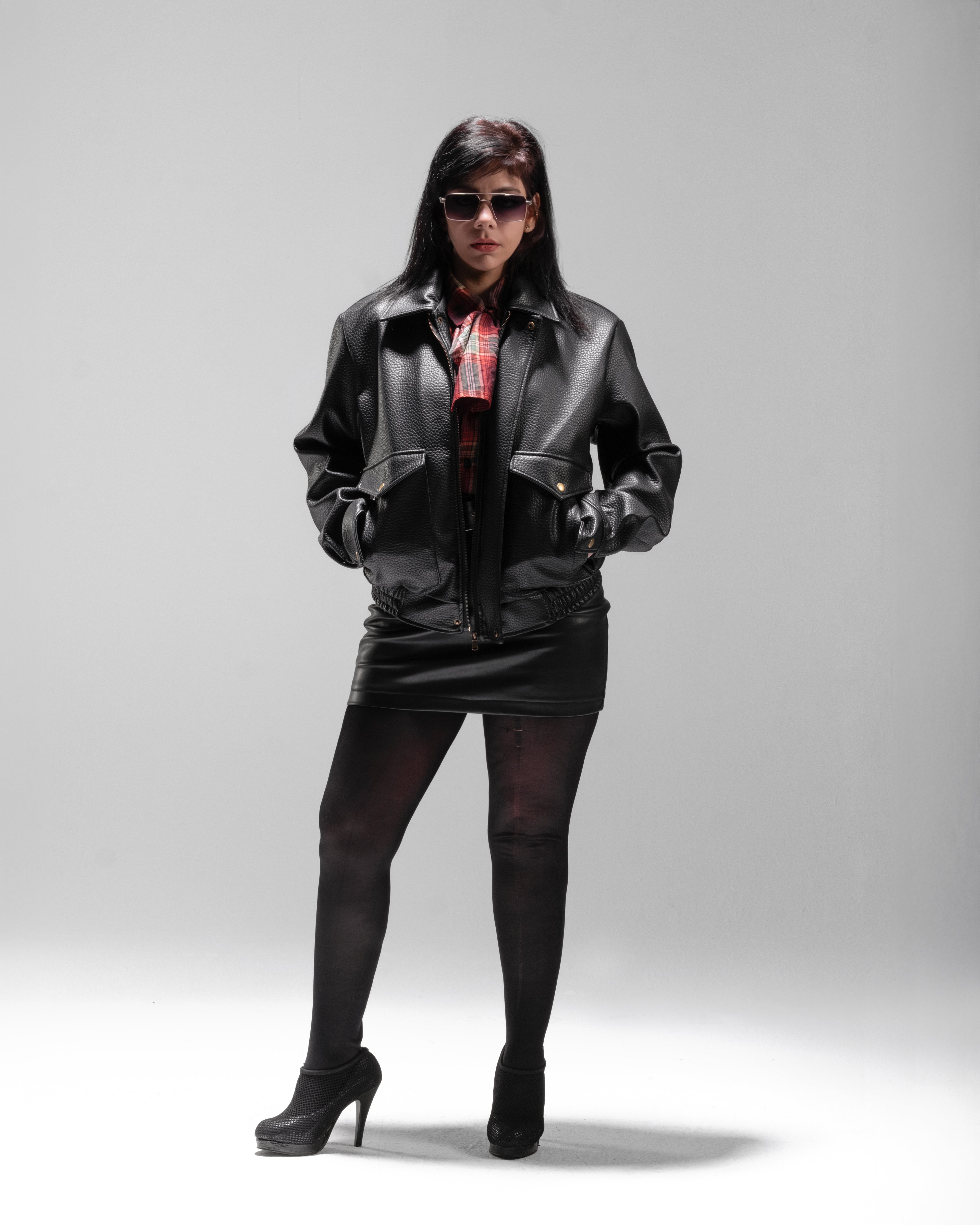 BOMBER JACKET IN BUBBLED BLACK