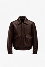 BOMBER JACKET IN BRUN SEPIA