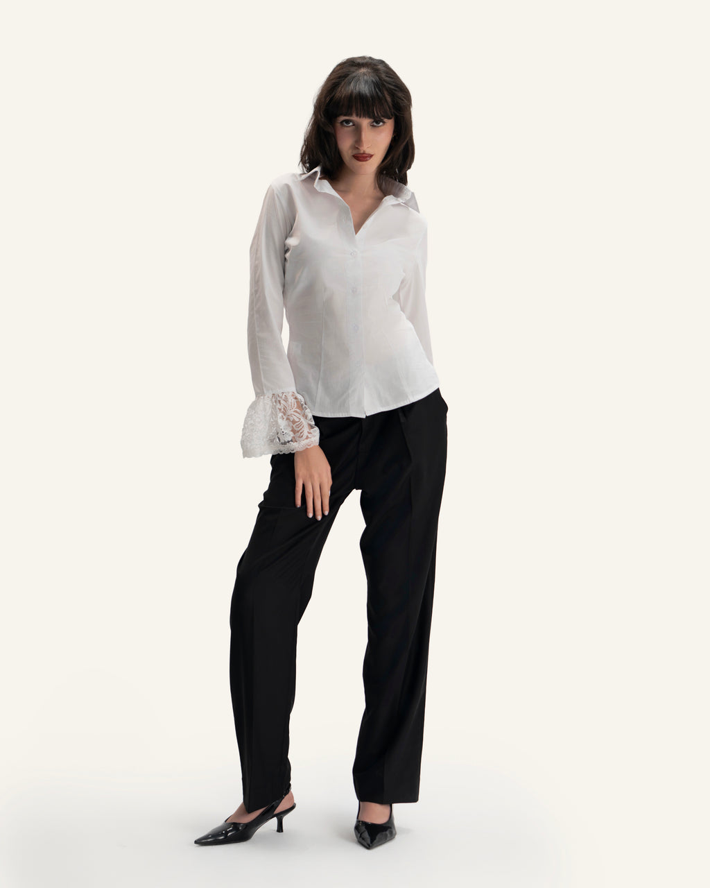 VICTORIAN WOMEN SHIRT IN WHITE