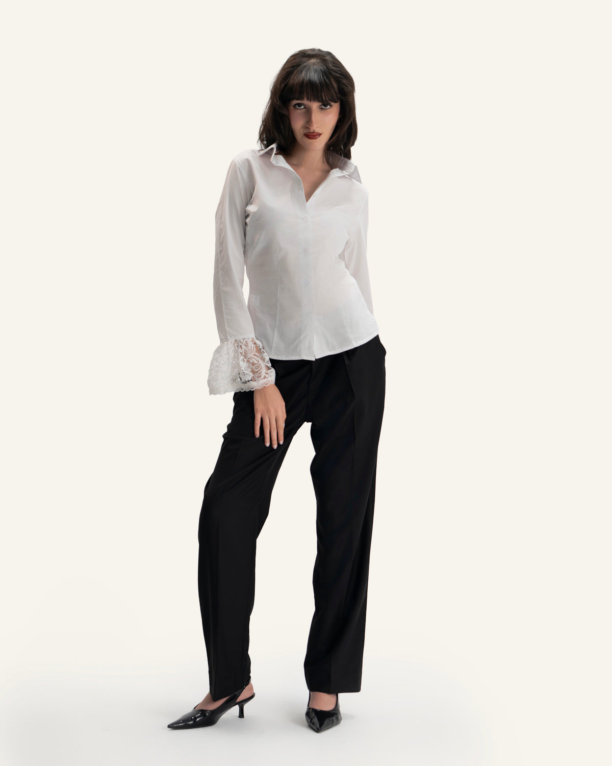 VICTORIAN WOMEN SHIRT IN WHITE
