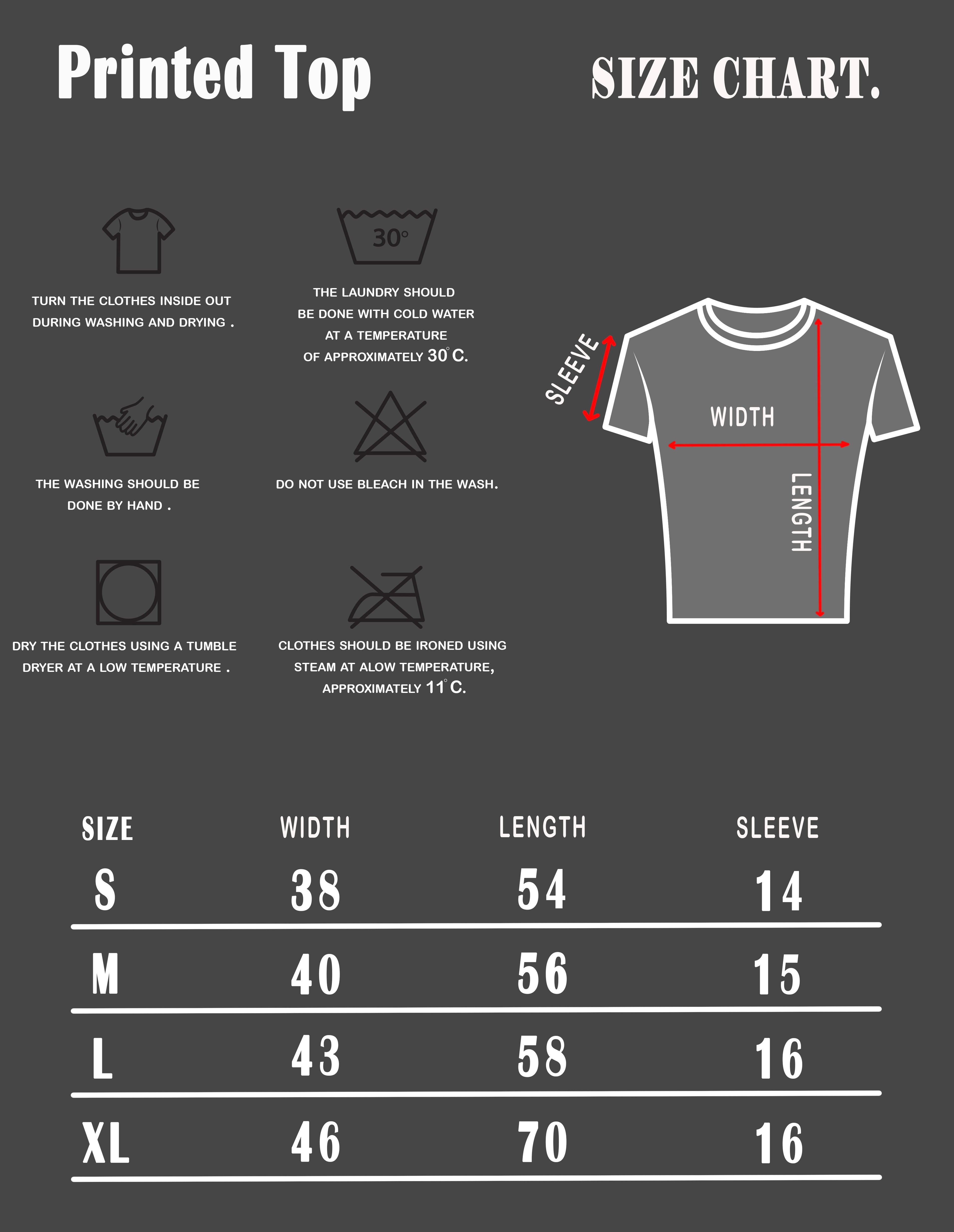 Printed Top in white